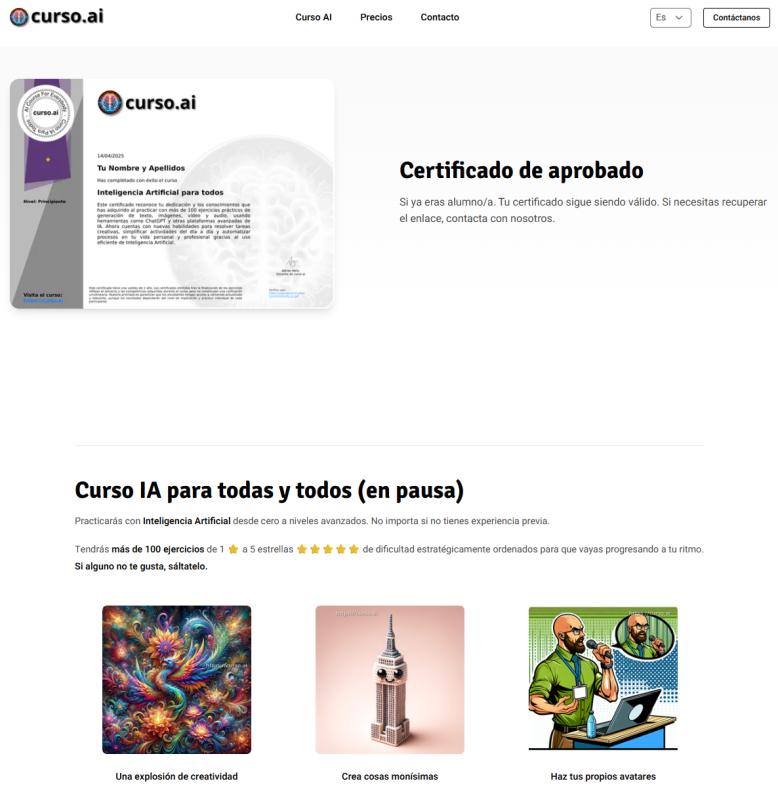 Main curso.ai material on LinkedIn